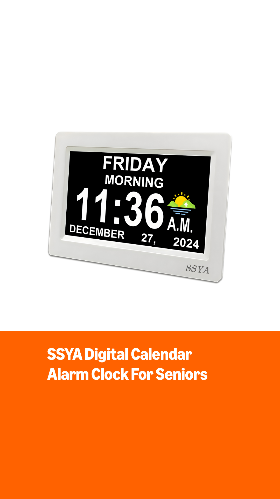 Amazon.com: SSYA Digital Calendar Alarm Clock - Dementia Clocks